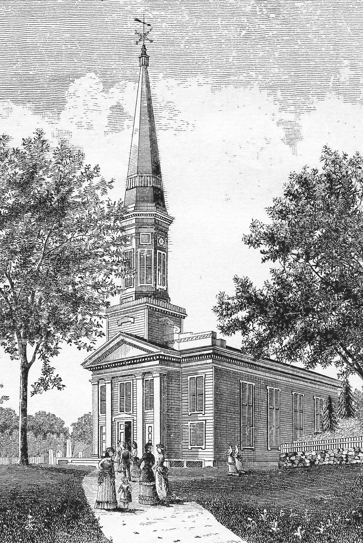 Church engraving